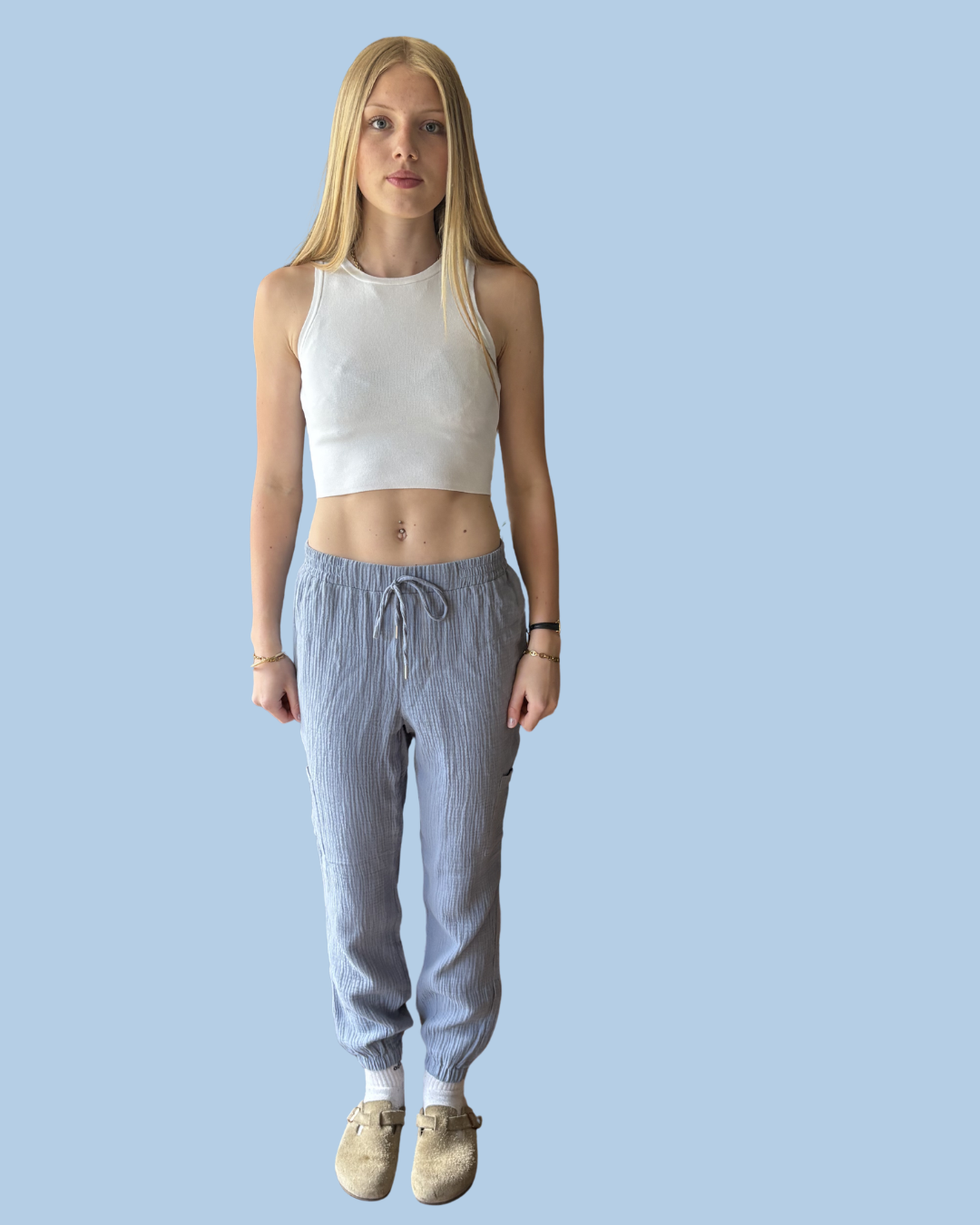 Retrology Crinkle Cotton Pant M
