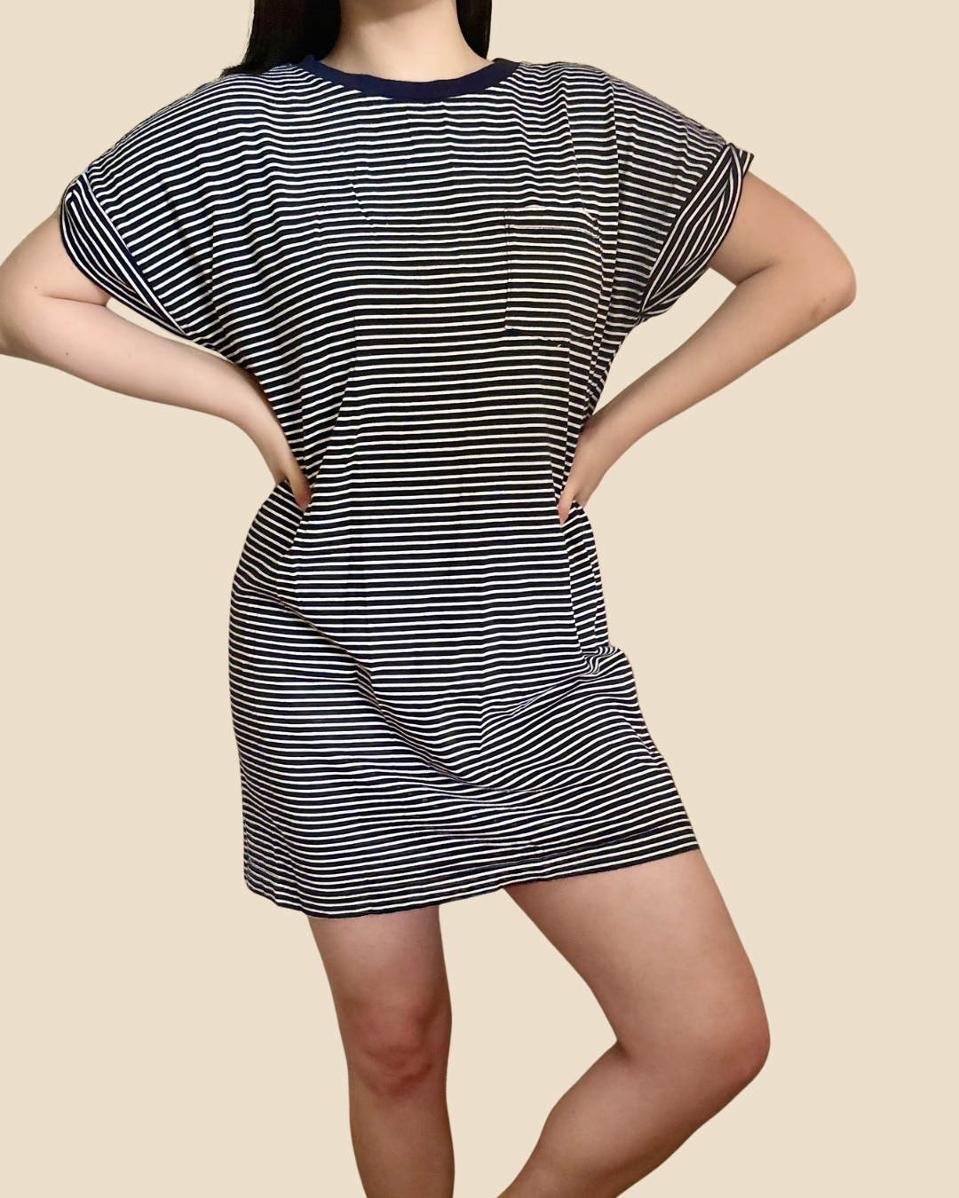 Gap Stripe Oversize T-Shirt Dress L