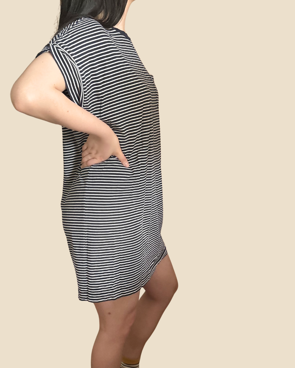 Gap Stripe Oversize T-Shirt Dress L