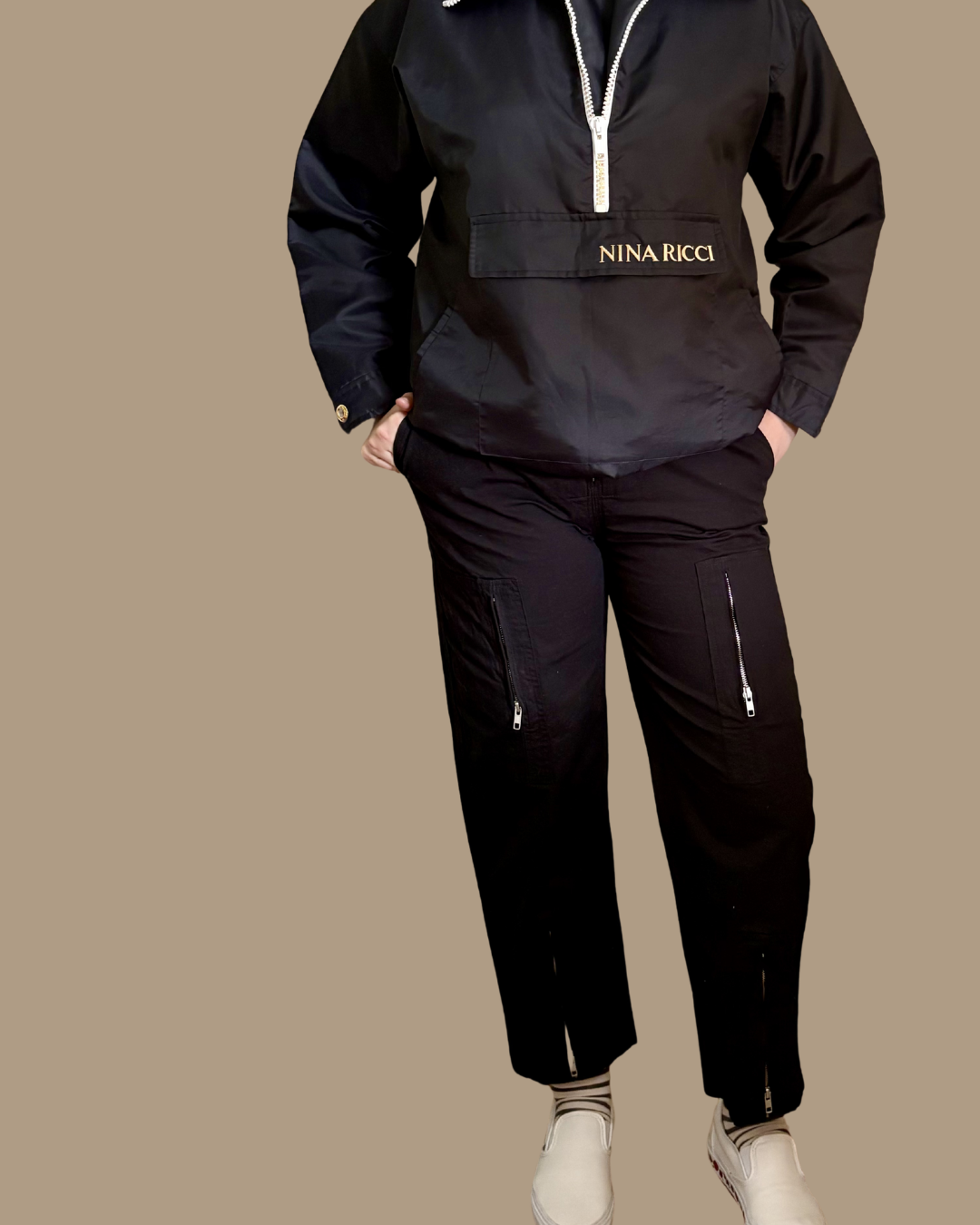 Nina Ricci Vintage 3/4 Zip Windbreaker