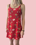 Vintage Mountain Pass Print Dress S