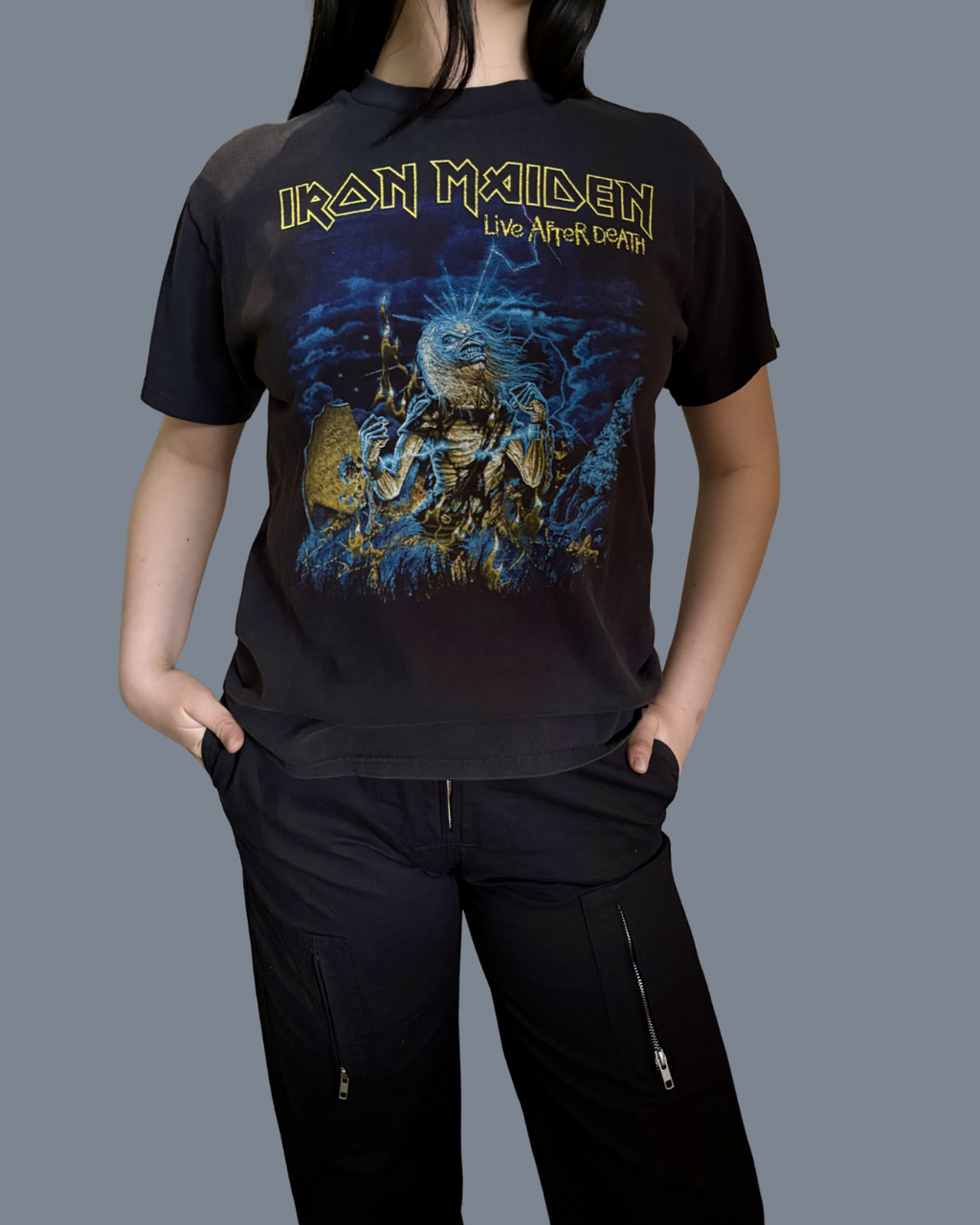 Iron Maiden Live After Death Vintage Tennessee River Tee M