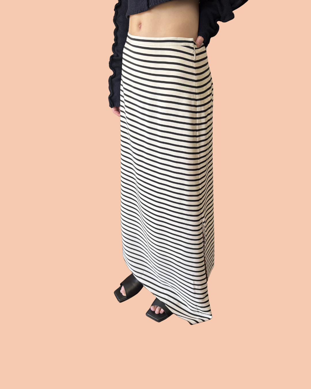 TIBI Silk Stripe Skirt 4
