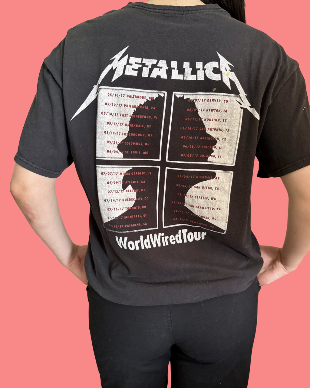 Metallica WorldWired Tour Tee 2017 XL