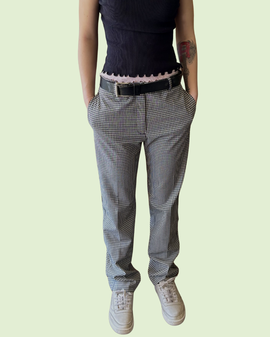 Mango Houndstooth Trouser Pant 4