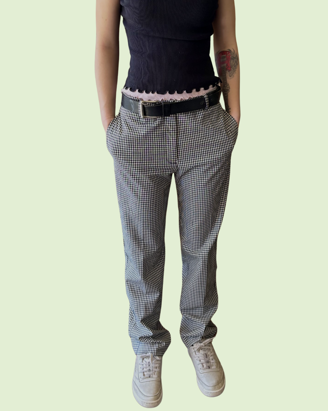 Mango Houndstooth Trouser Pant 4