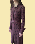 DVF Vintage Shirt Dress Retro Size 4