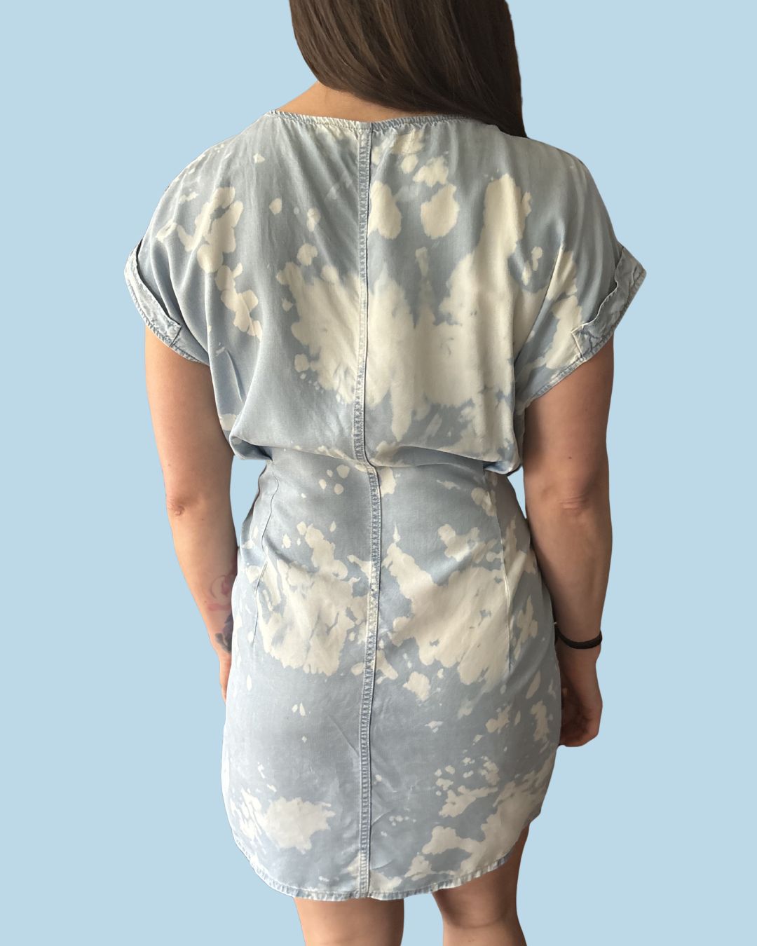 All Saint Chambray Tie Front Dress Size 10