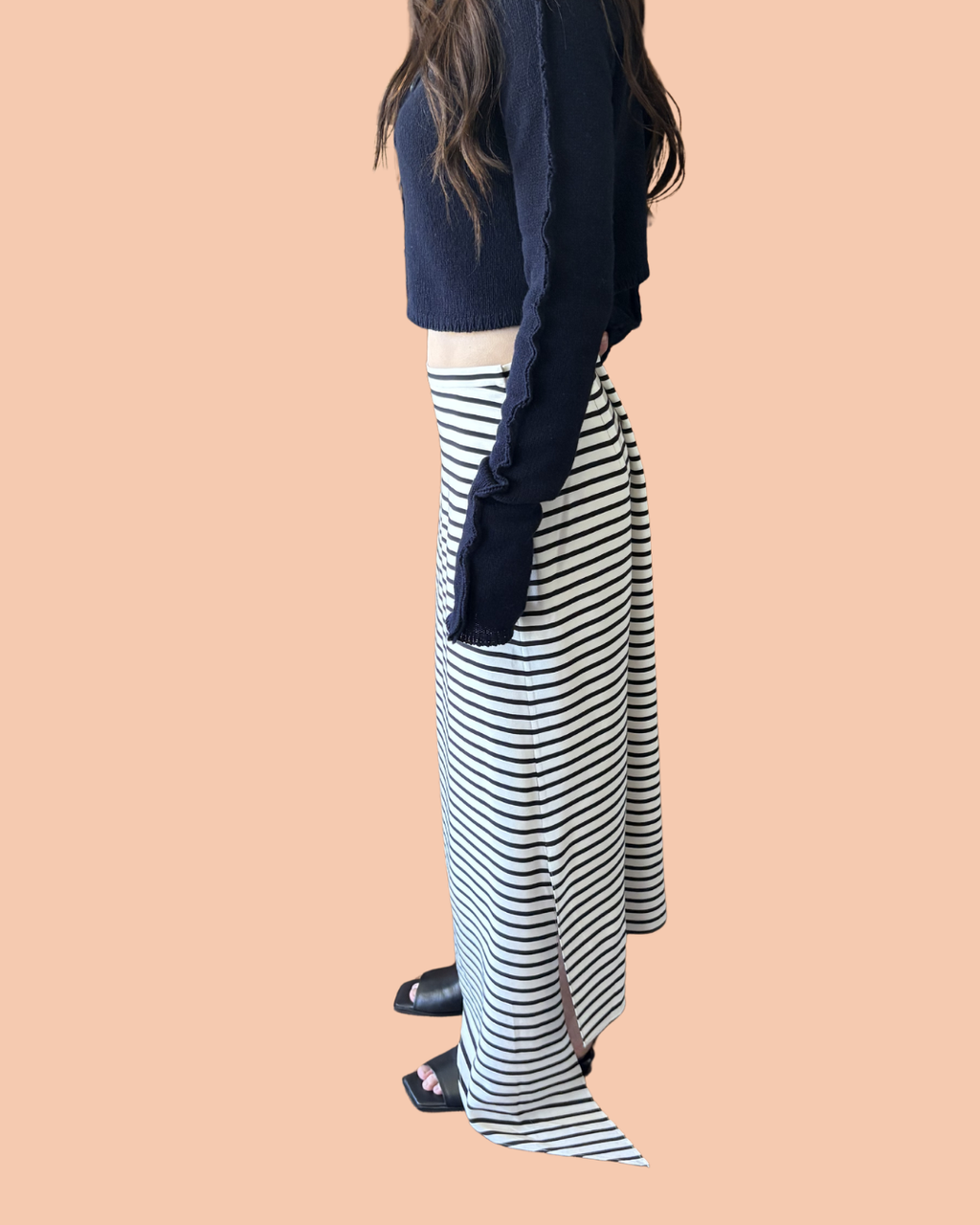 TIBI Silk Stripe Skirt 4