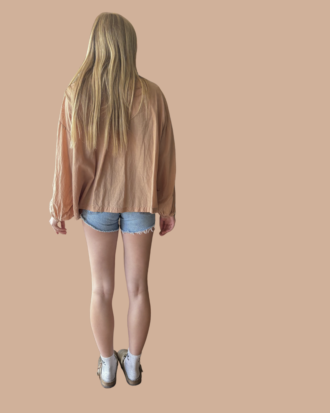 DOEN Jane Blouse in Toffee Blouse M