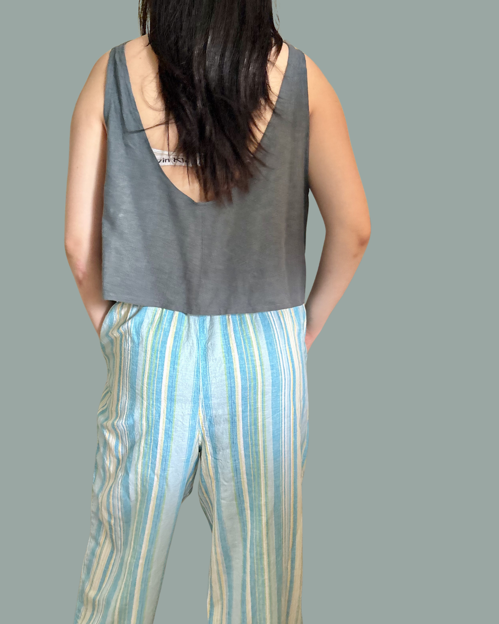 Handmade Linen Crop Top OS