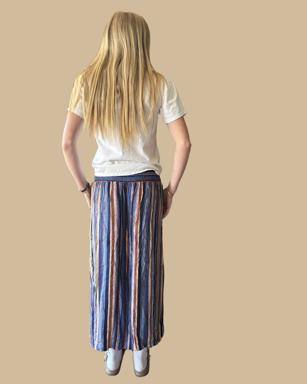 Stripe Boho Easy Pant S/M