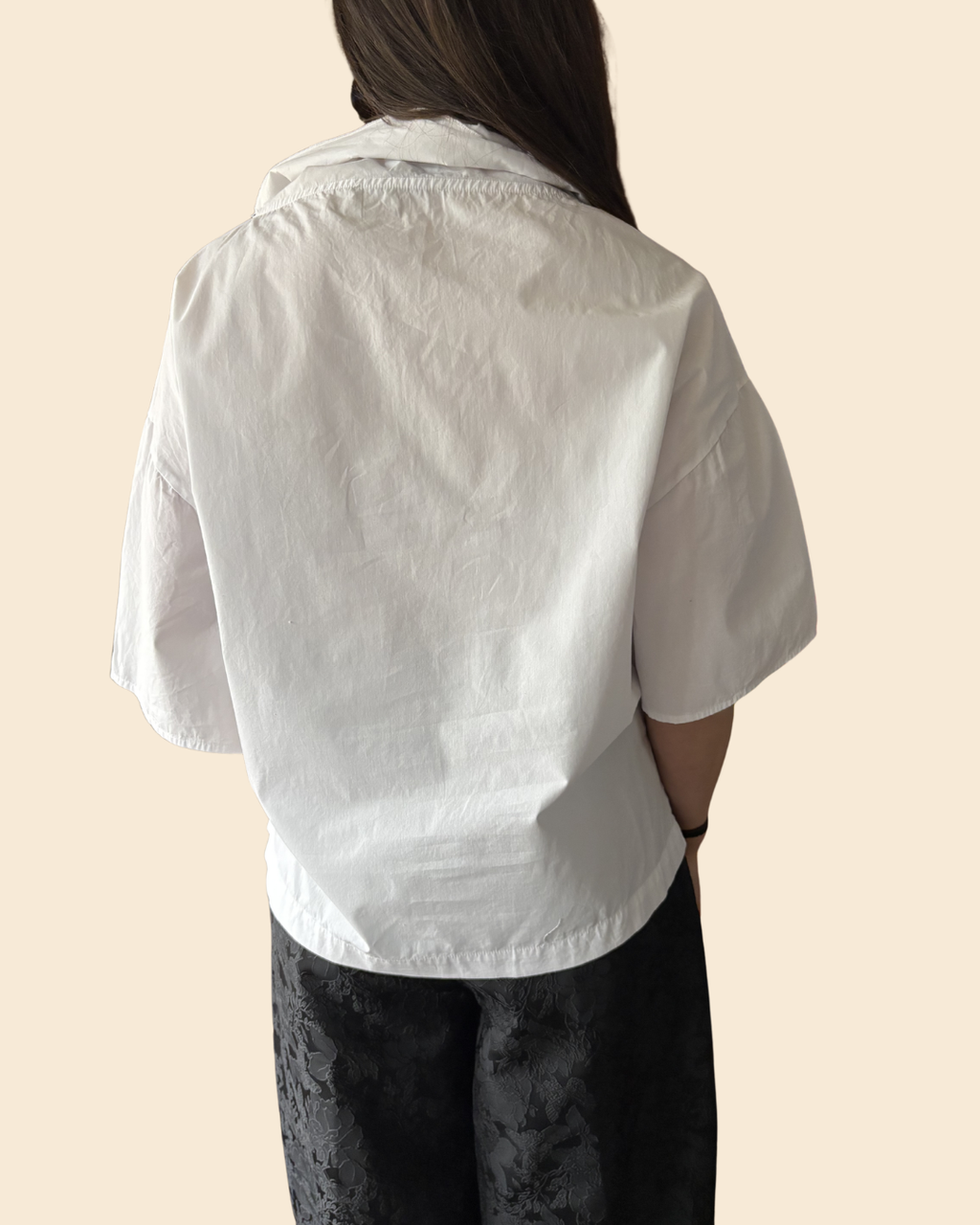 Ozai N Ku Minimalist Cotton Poplin Top 1 (M/L)