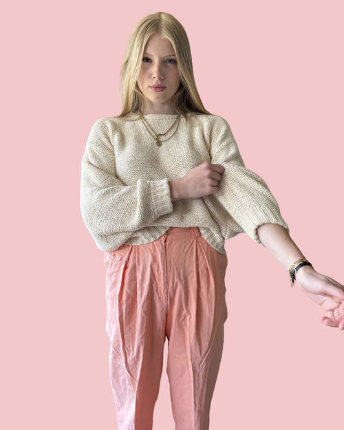 Atelier Delphine Crop Knit Sweater XS/S