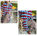 RedSky Red/Blue Long Cardigan L/XL